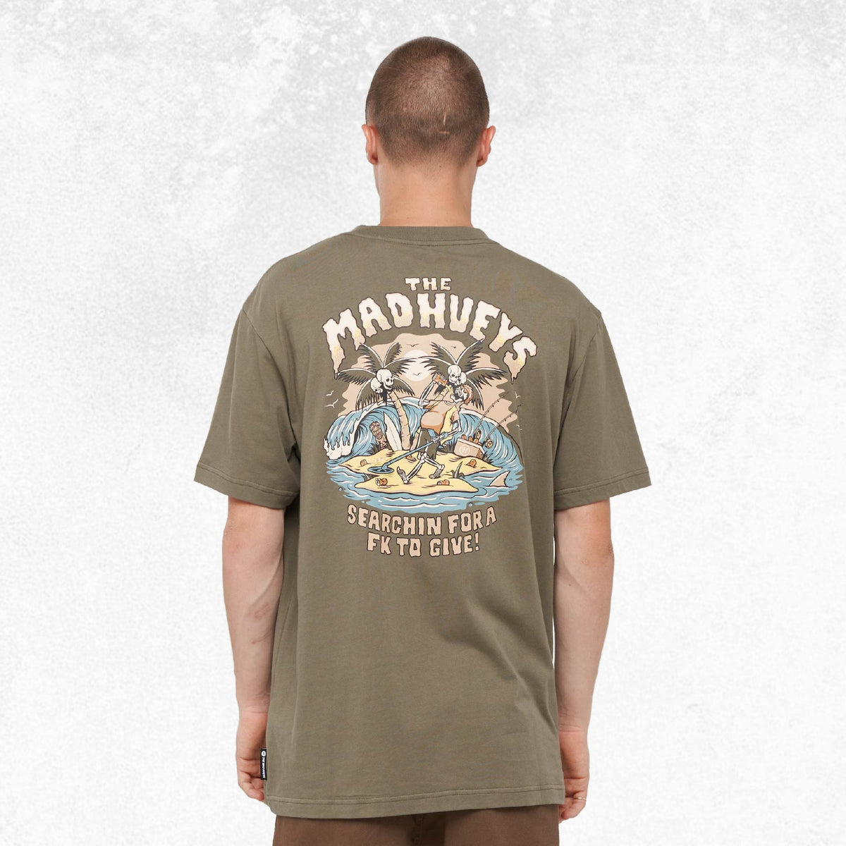 The Mad Hueys Metal Searchin SS Tee Olive 2