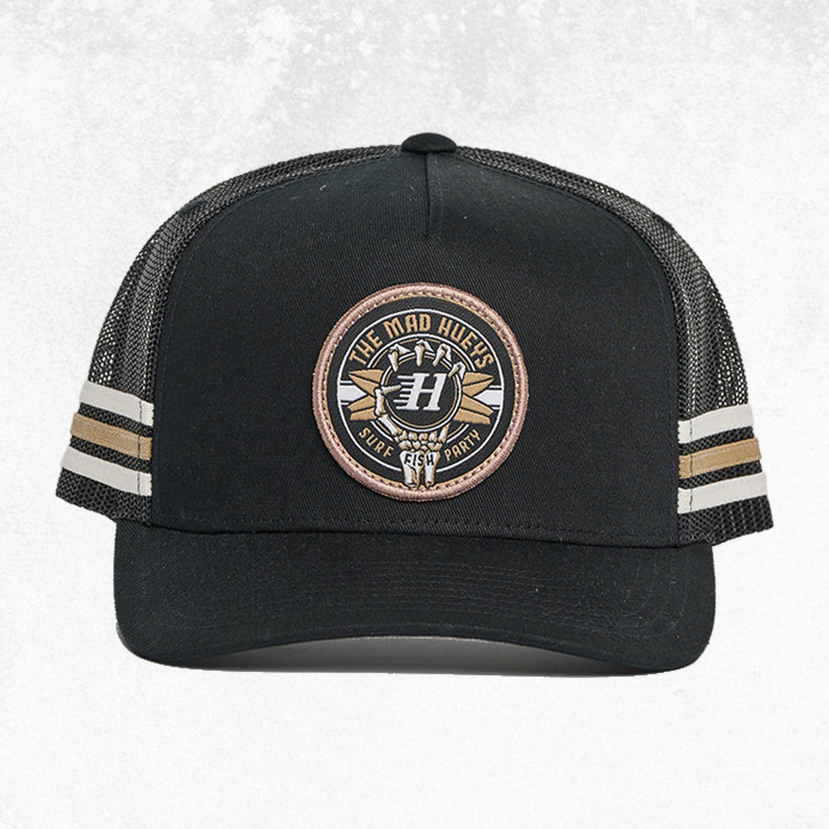 The Mad Hueys Surf Hueys Twill Trucker Black 1