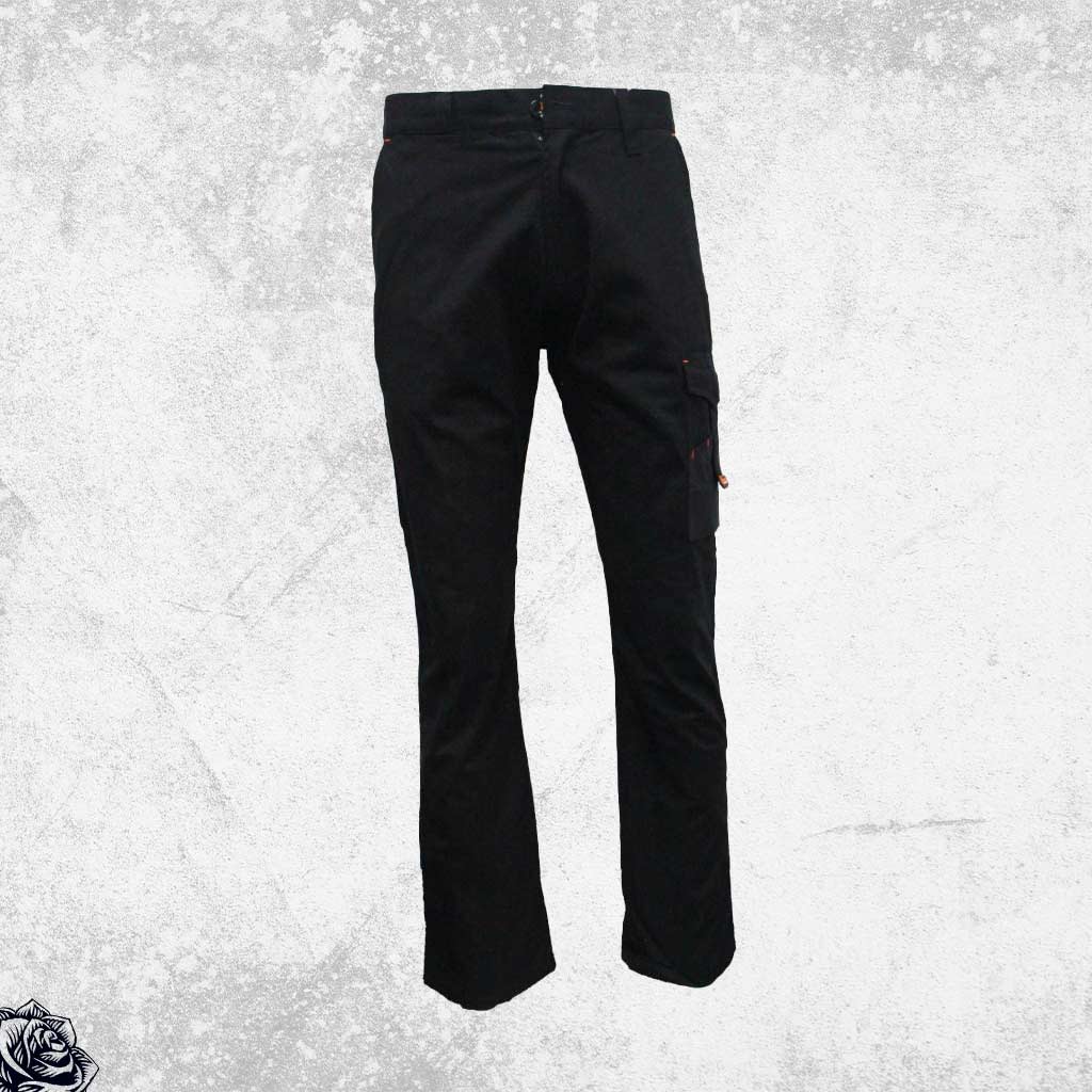 Tough Inc Cotton Canvas Work Pants Black