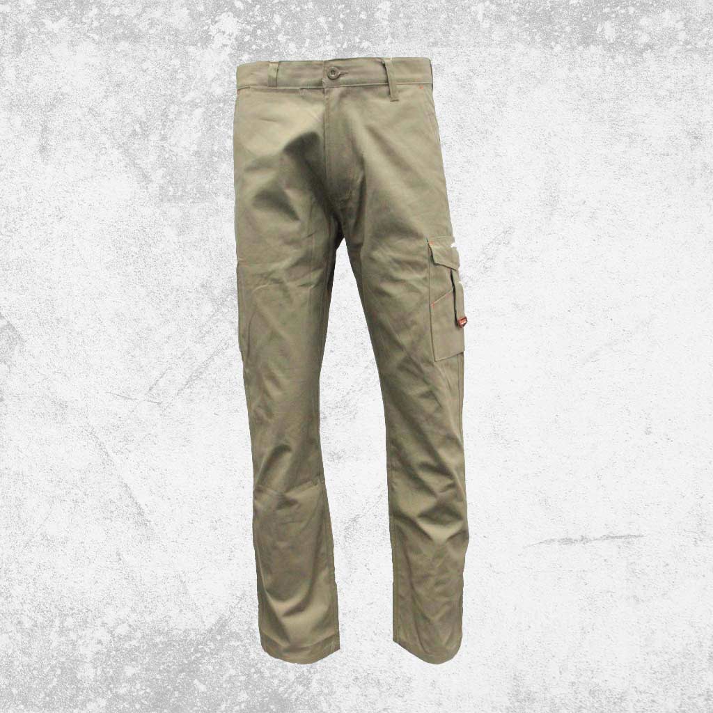 Tough Inc Cotton Canvas Work Pants Khaki