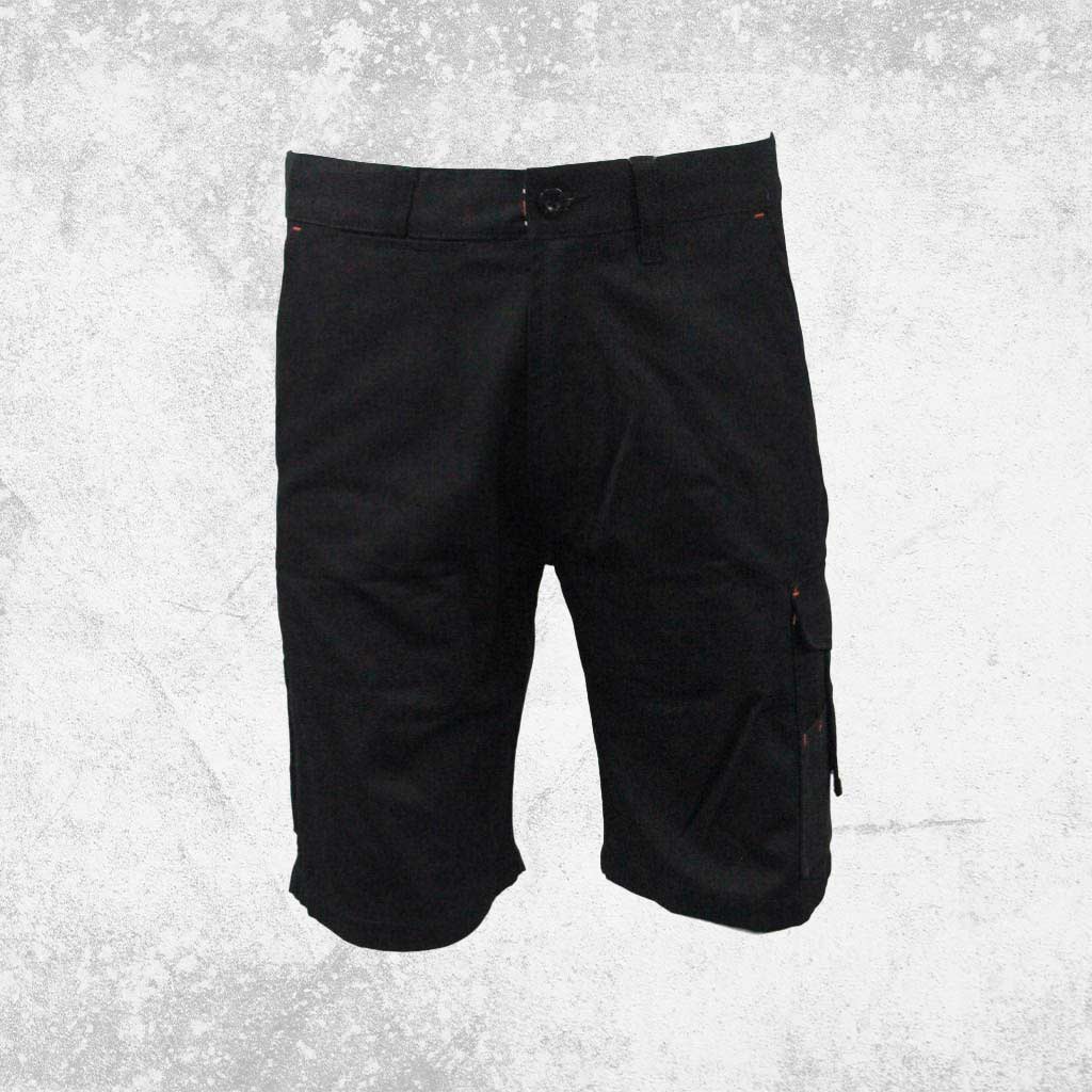Tough Inc Cotton Canvas Work Short Black