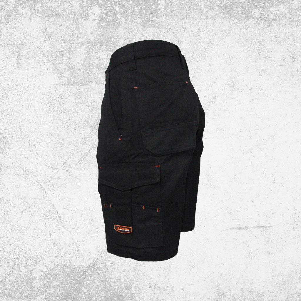 Tough Inc Cotton Canvas Work Short Black