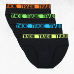 Tradie 4pk Brief Black Pack 1