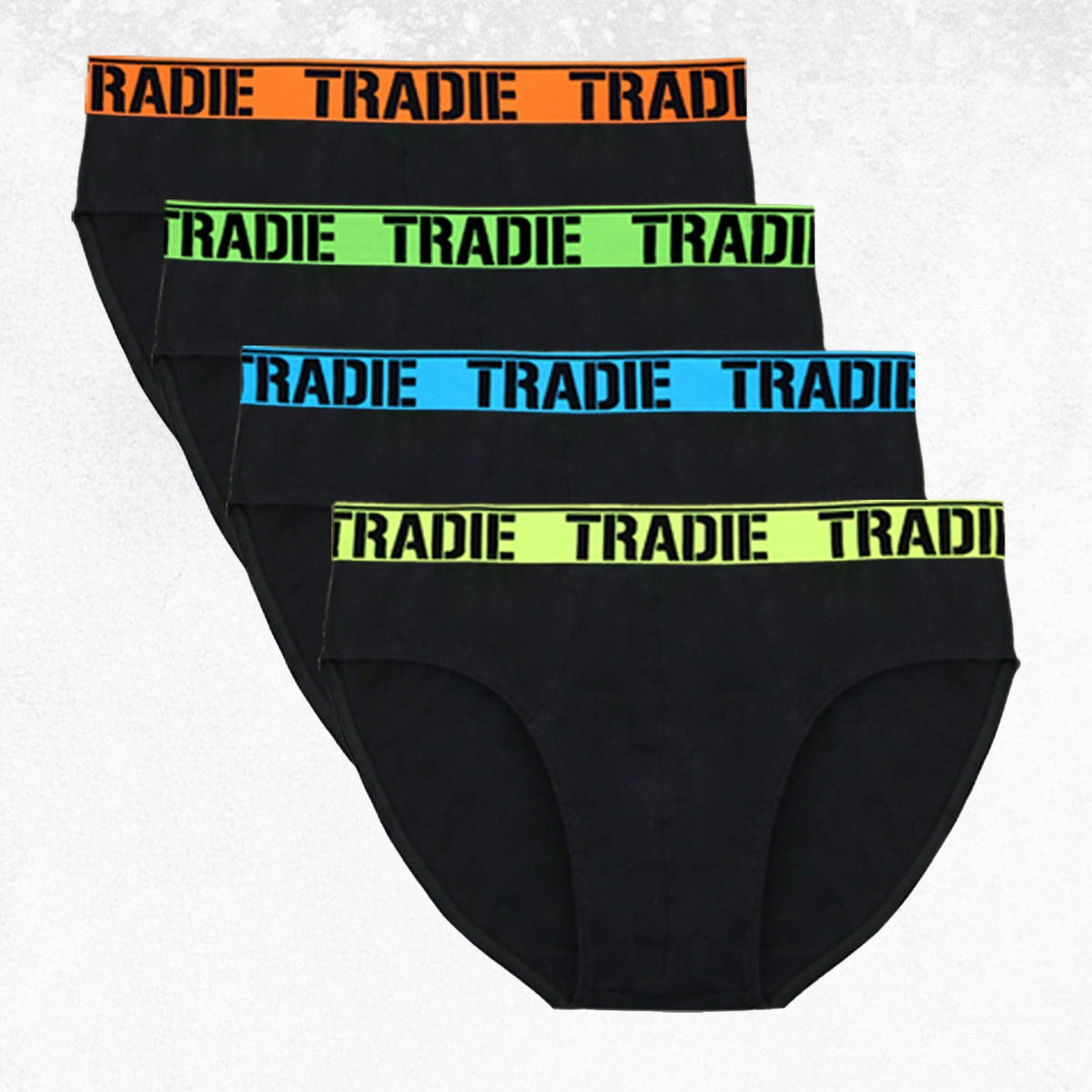 Tradie 4pk Brief Black Pack 1