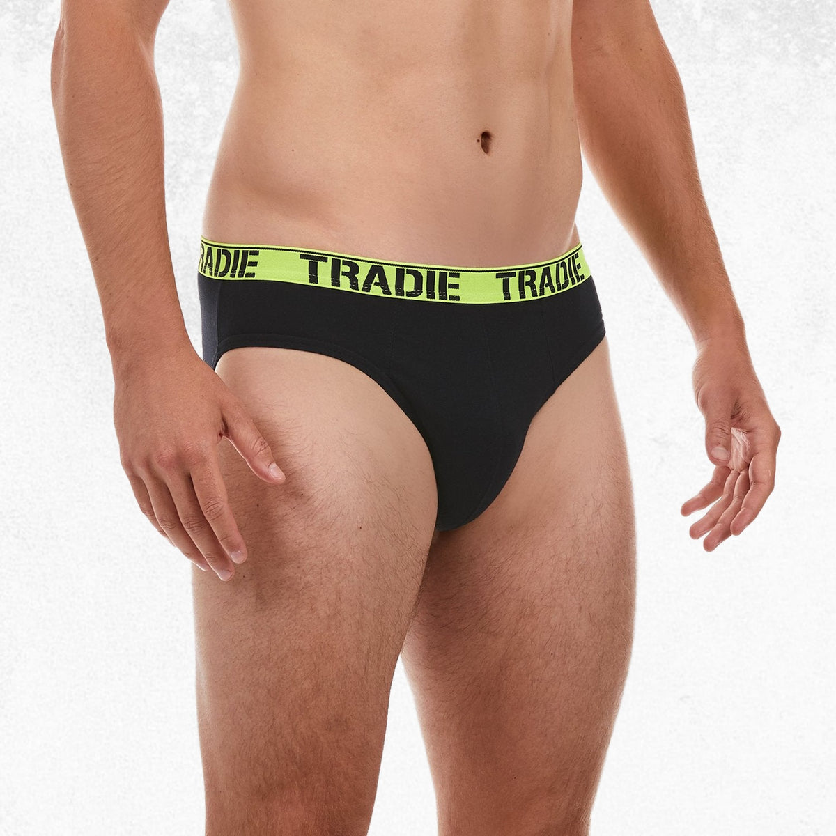 Tradie 4pk Brief Black Pack 3