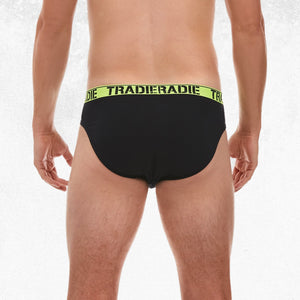 Tradie 4pk Brief Black Pack 4
