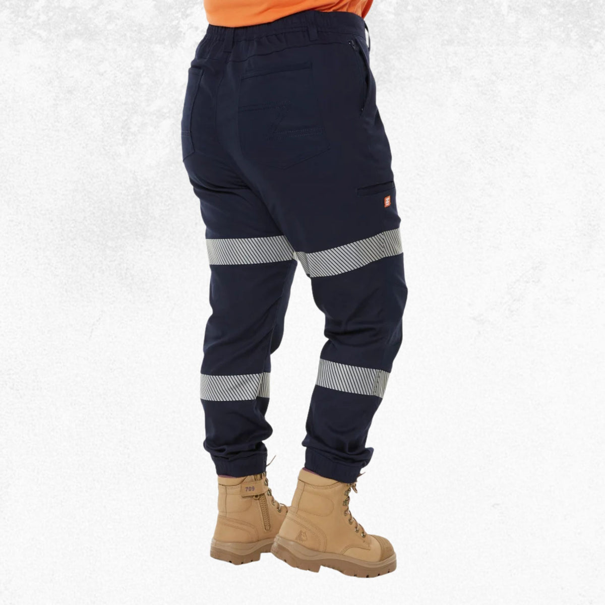 Zadie Middy Mid-Rise Reflective Taped Pants