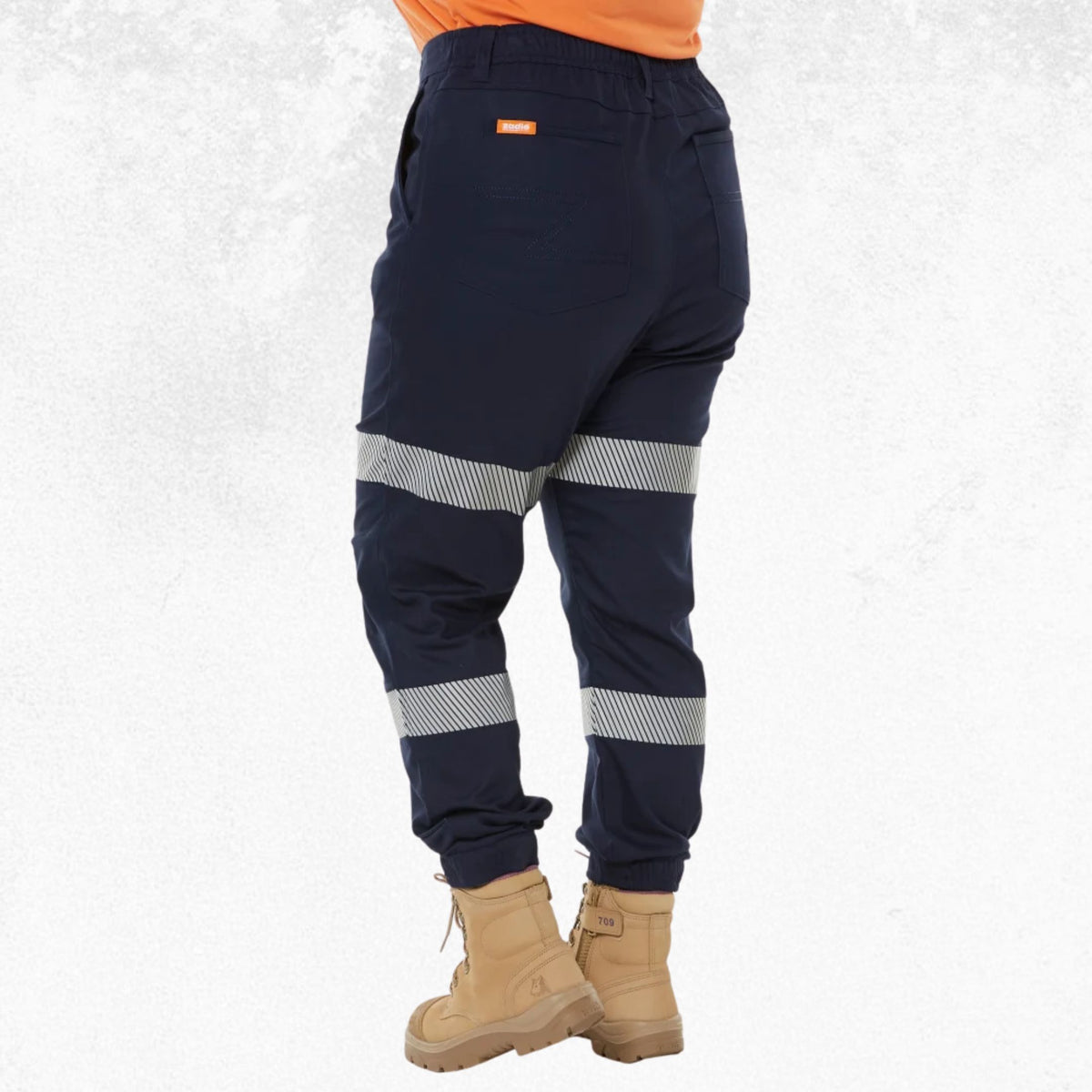 Zadie Middy Mid-Rise Reflective Taped Pants