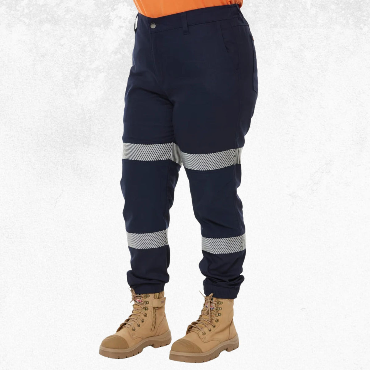 Zadie Middy Mid-Rise Reflective Taped Pants