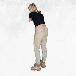 Zadie Middy Mid-Rise Pants Stone 2