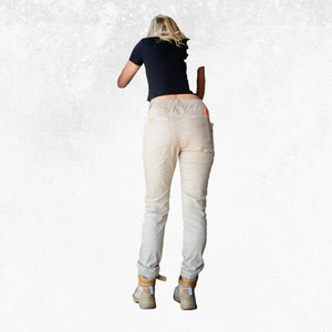 Zadie Middy Mid-Rise Pants Stone 3