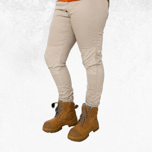 Zadie Middy Mid-Rise Pants Stone 4