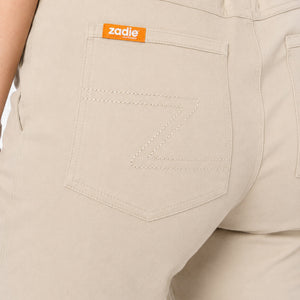 Zadie Middy Mid-Rise Pants Stone 6