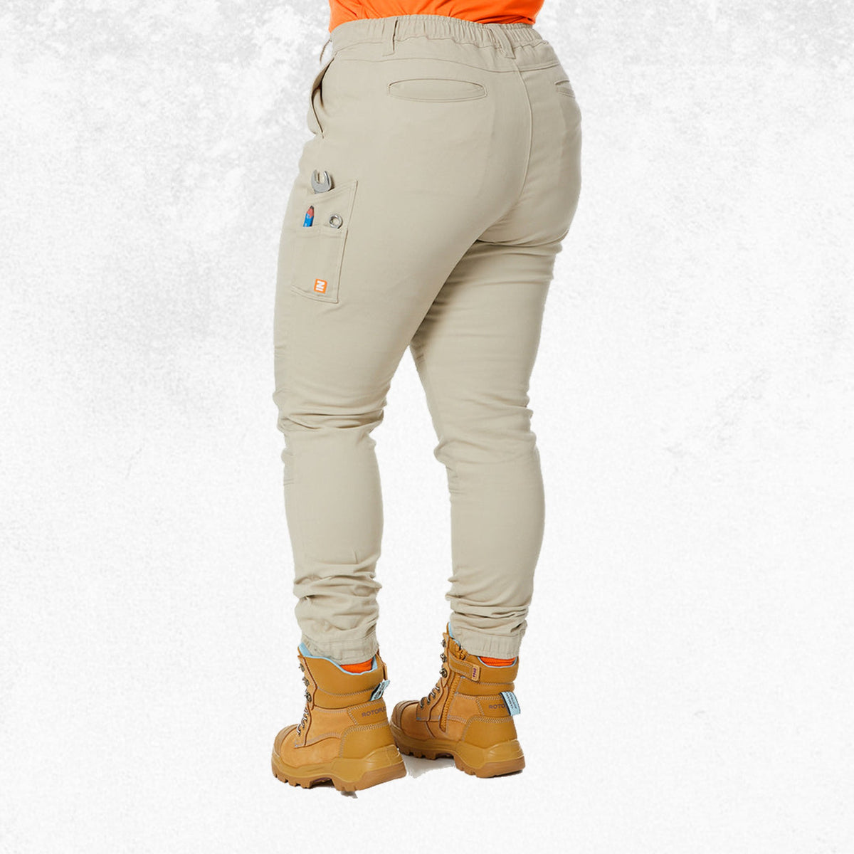 Zadie Workz High Waisted Pants Stone 8