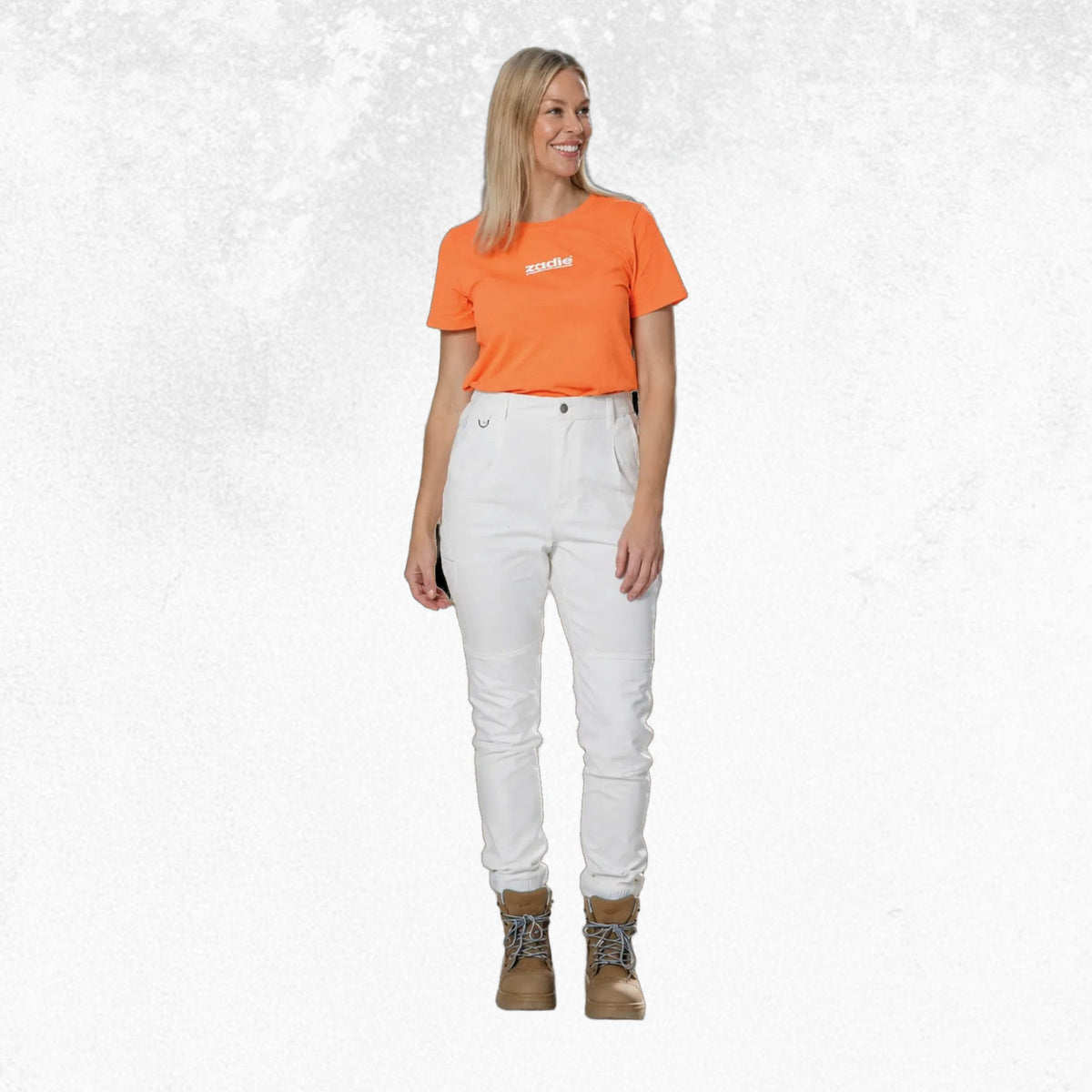 Zadie Workz High Waisted Pants White 2