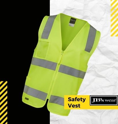 Floating JB's Hi-Vis Zip Safety Vest 