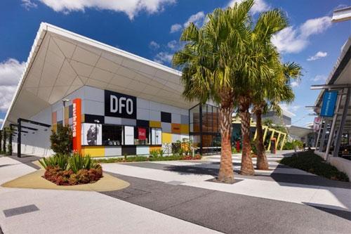 DFO Brisbane shopping centre front image where ManCave Workwear is located.