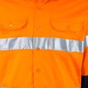 Tough Inc Hi Vis LS Reflective Drill Shirts