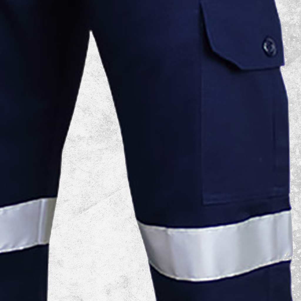 Tough Inc Drill Cargo Reflective Work Pants