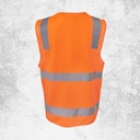 JB's Hi-Vis (D+N) Zip Safety Vest