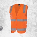 JB's Hi-Vis (D+N) Zip Safety Vest