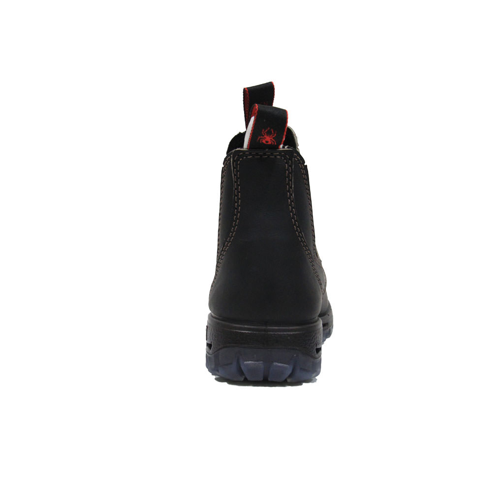 Redback Bobcat Claret Oil Kip Elastic Side Boot Non Safety - Back
