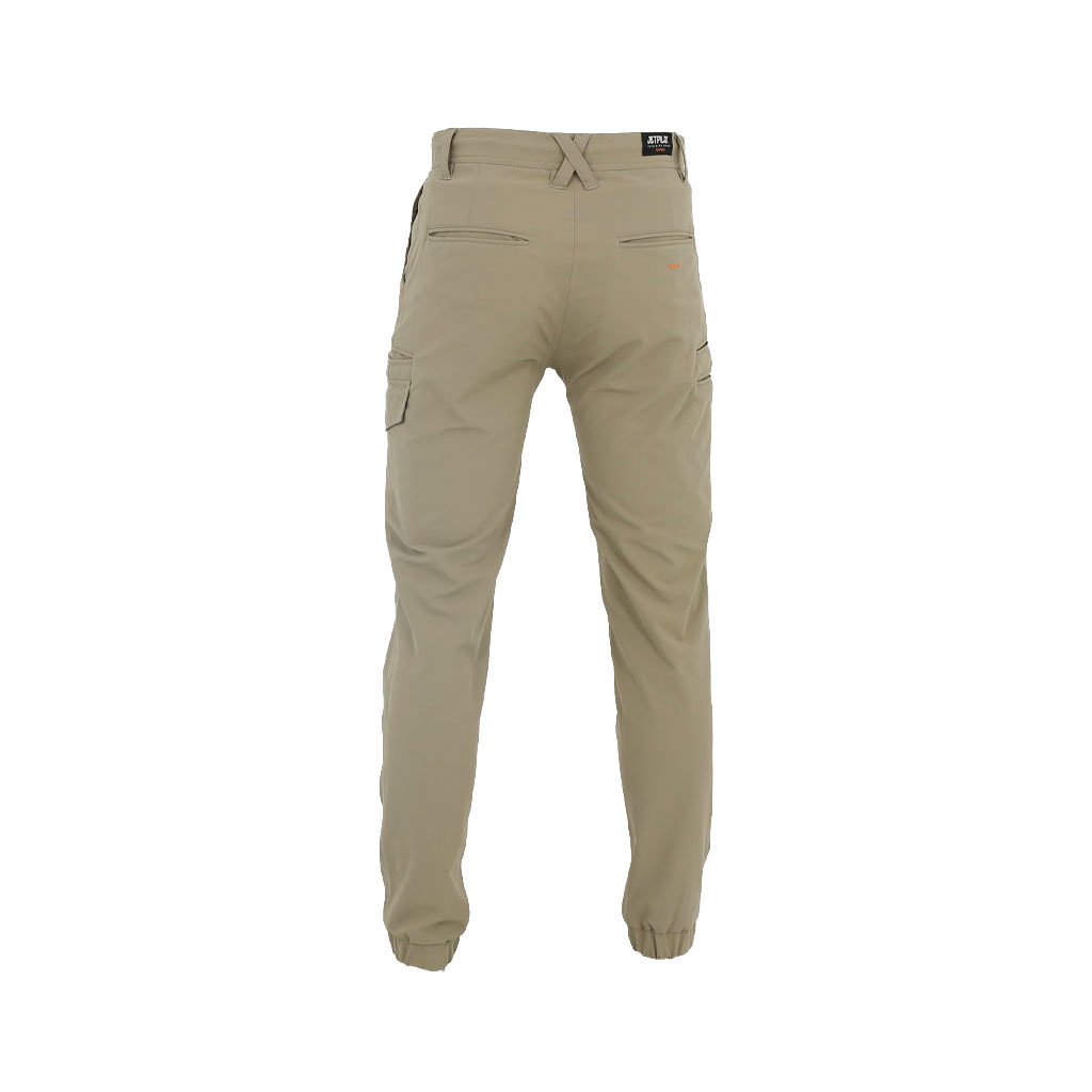 JetPilot Jet-Lite Cuffed Utility Pants - Khaki (Back)
