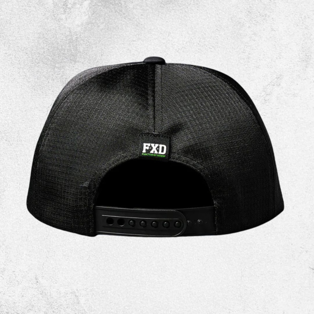FXD CP-13 Trucker Cap Black Small Logo