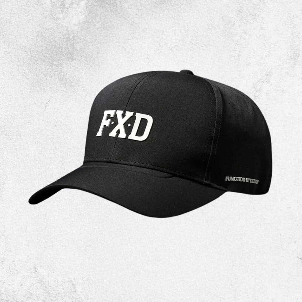 FXD CP-12 Tech Baseball Black Cap Big Logo