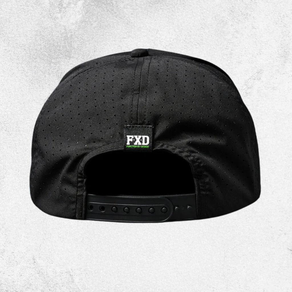 FXD CP-12 Tech Baseball Black Cap Small Logo