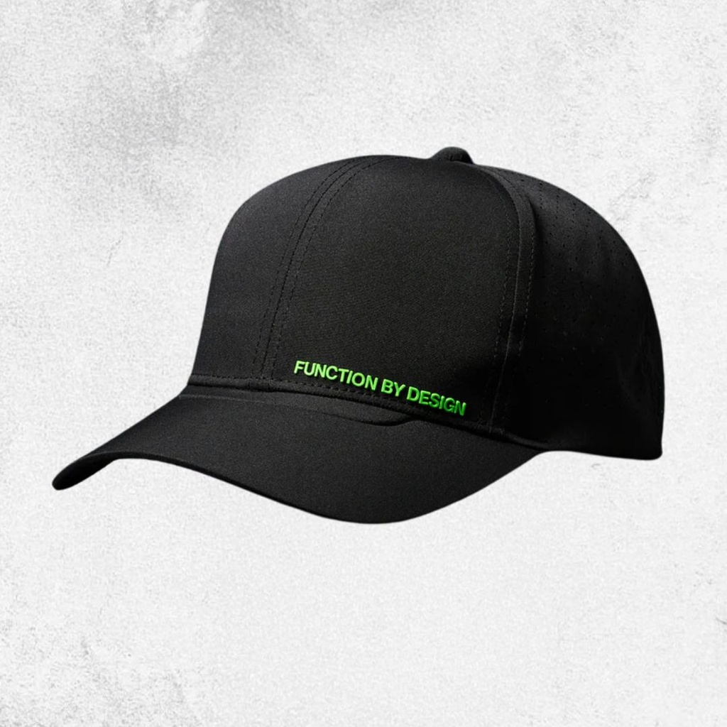 FXD CP-12 Tech Baseball Black Cap Small Logo