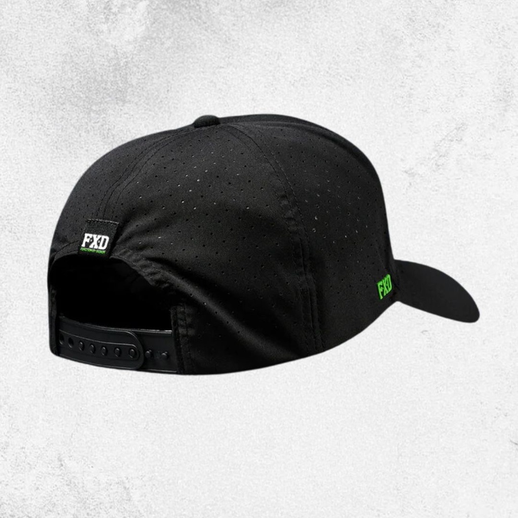 FXD CP-12 Tech Baseball Black Cap Small Logo
