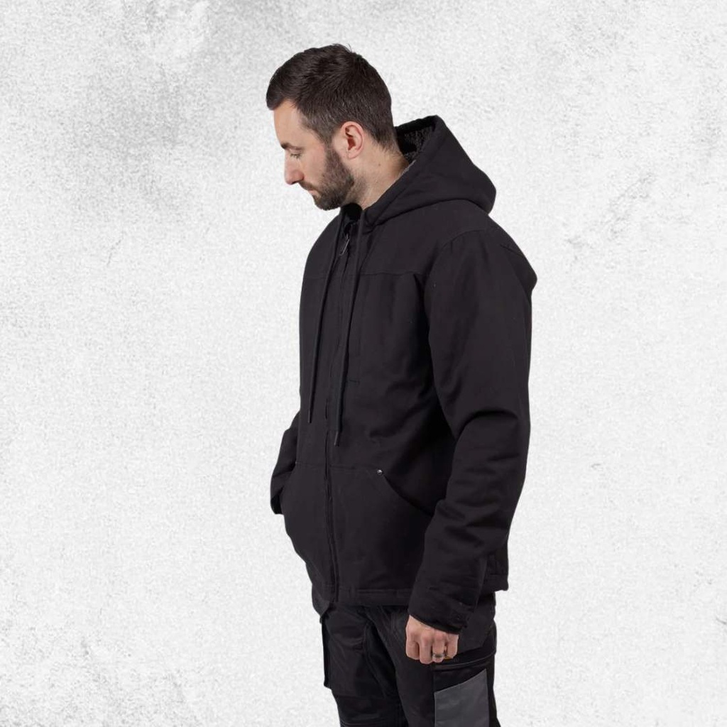 CAT Hooded Sherpa Lined Jacket