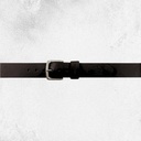 John Deere - 38mm Black Oil Tan Bridle Leather Belt