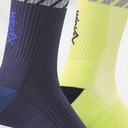 WickTX Mid Length Reflective Tape Socks - 2 Pack