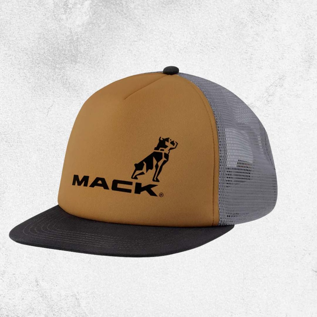 Mack Firm Flat Brim Foam Tri Colour Trucker