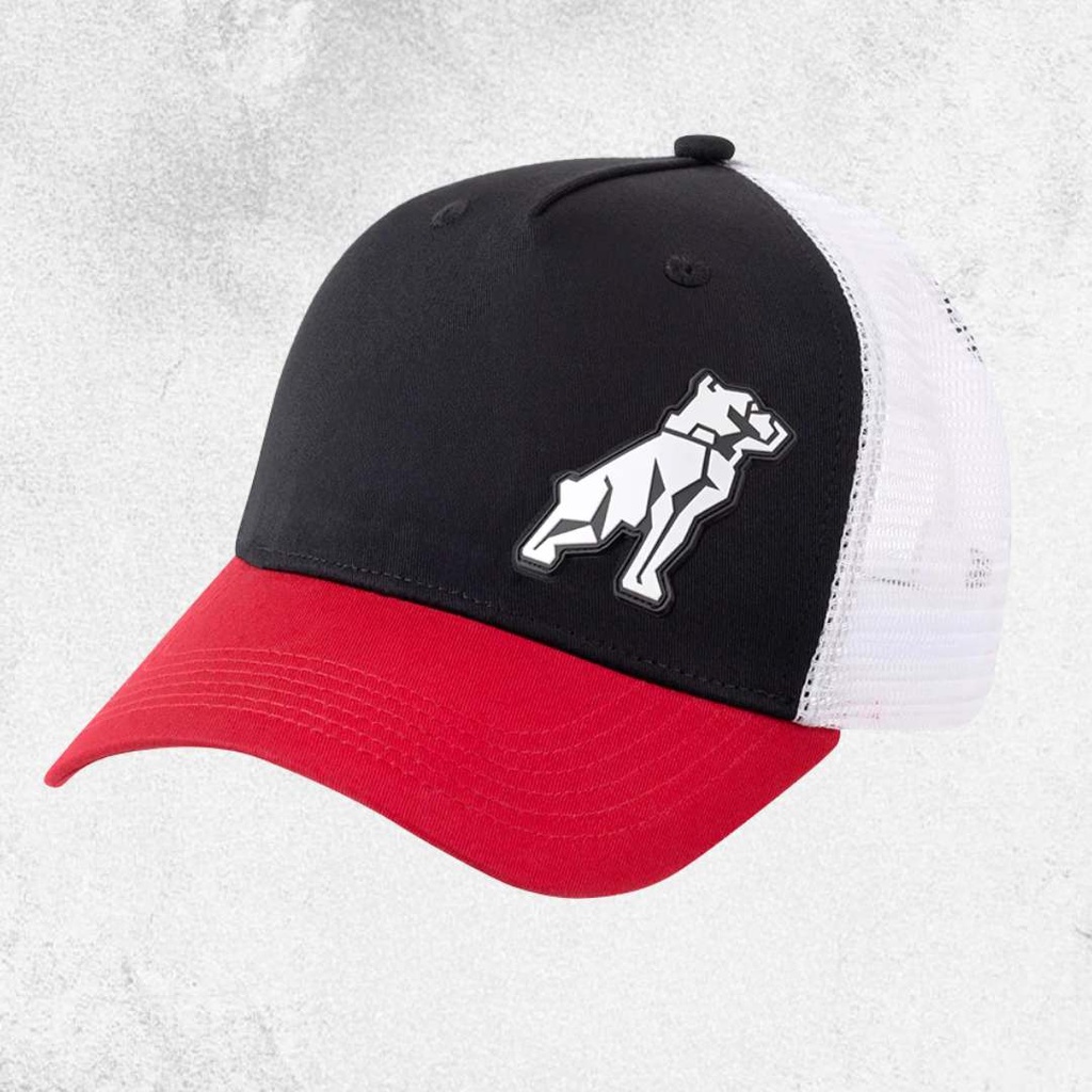Mack Tri Colour Curved Trucker Cap