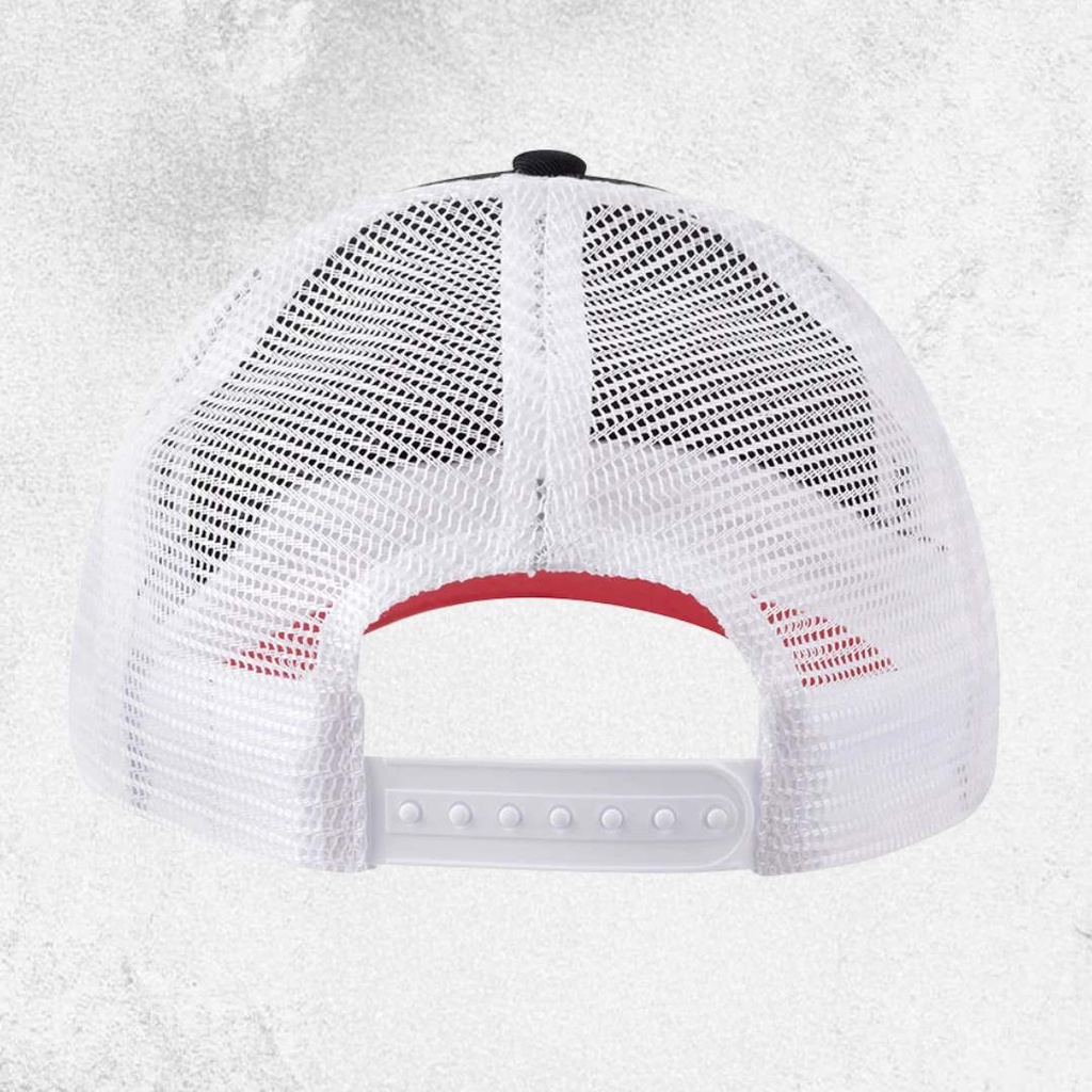Mack Tri Colour Curved Trucker Cap