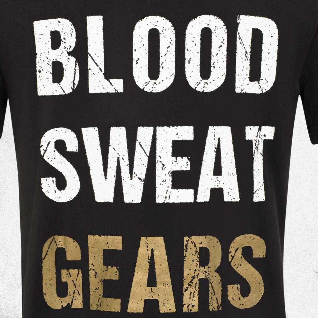 Mack Cotton Crew Neck Short Sleeve T‑Shirt – Blood Sweat Gears