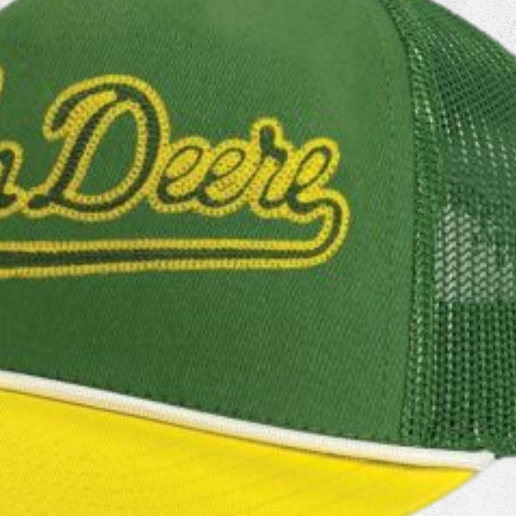 John Deere - Letterman Rope Trucker Mesh Back Cap Letterman Rope Trucker Mesh Cap