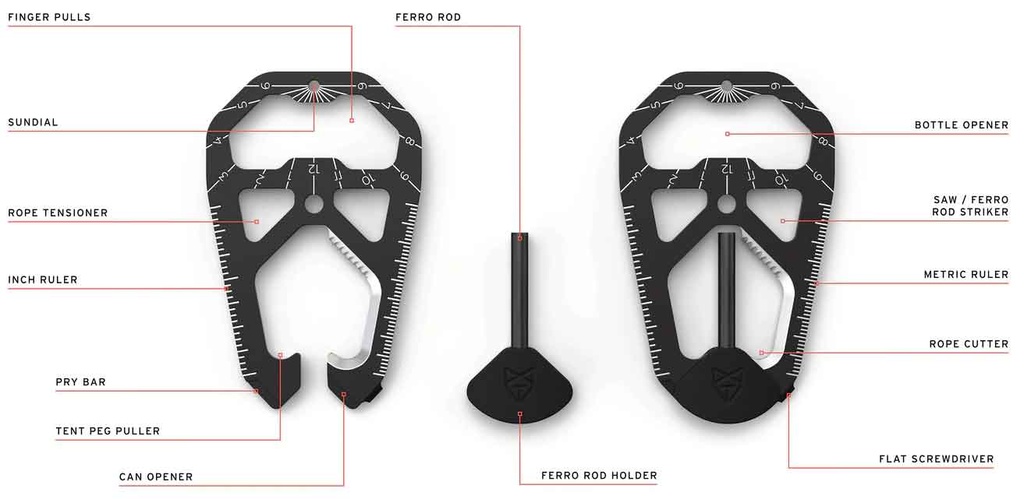 Tactica M020 Camping Card Multitool