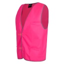 JB's Coloured Tricot Vest - Hot Pink Side