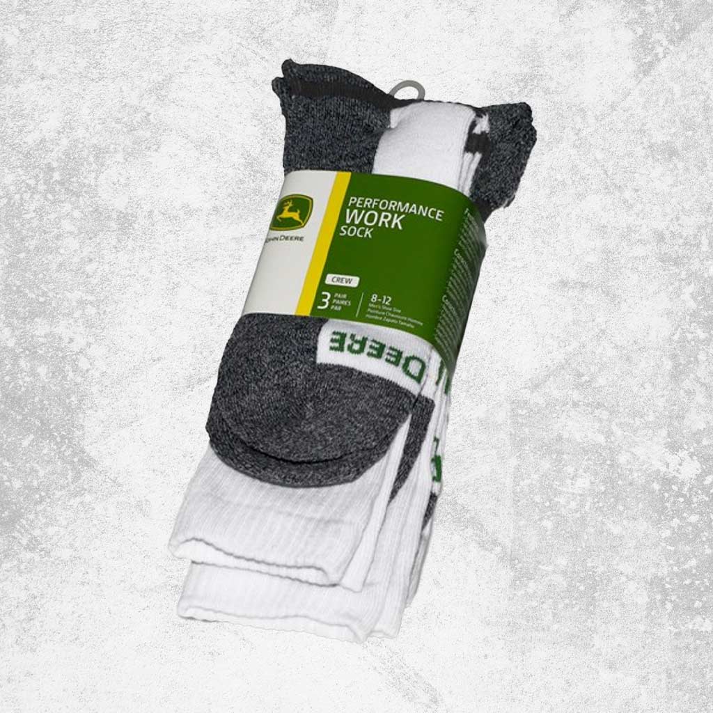 John Deere - JD Crew Work Sock - 3 Pack