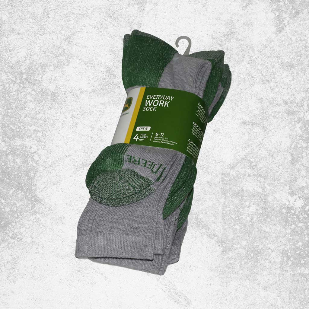 John Deere - JD Crew 4 Pack Work Socks