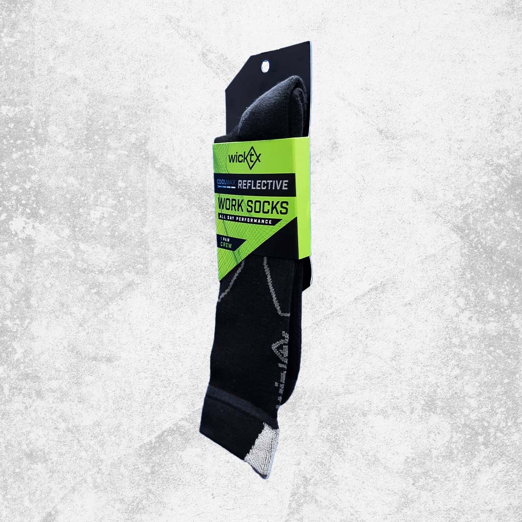 WickTX Mid Length Reflective Sock - 1 Pair