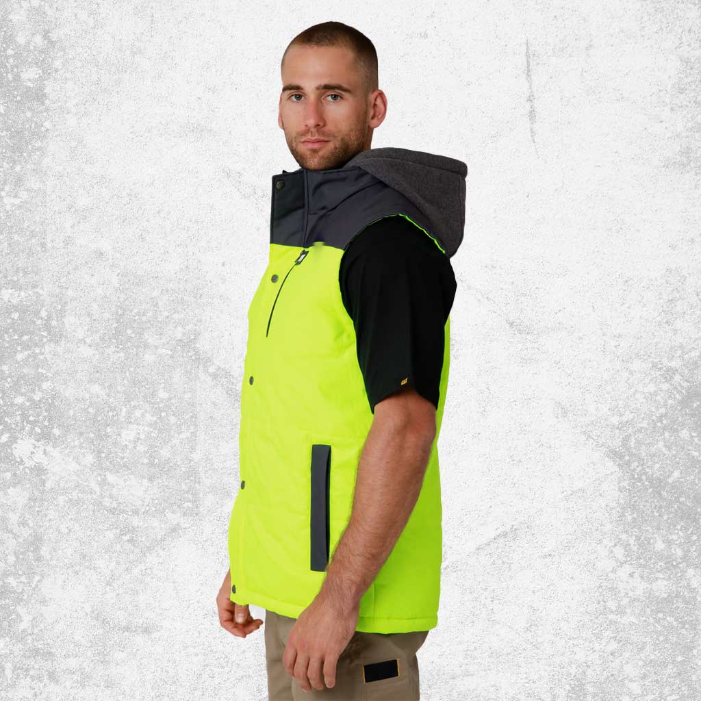 CAT Hi Vis Hooded Work Vests