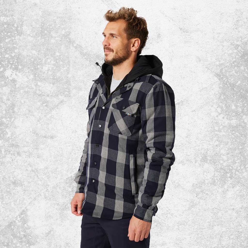 JetPilot Quilted Mens Flannel Jacket