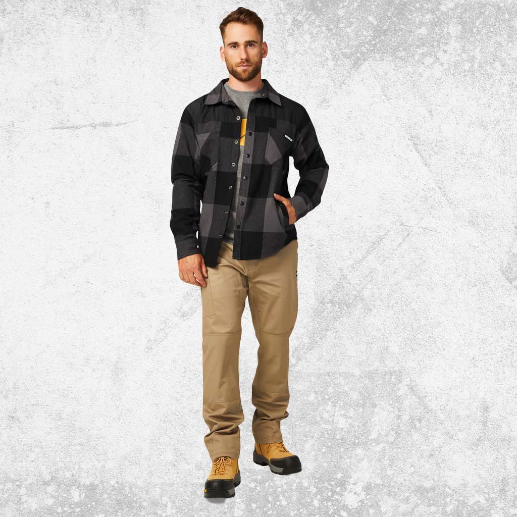 CAT Buffalo Check Insulated Shirt Jacket