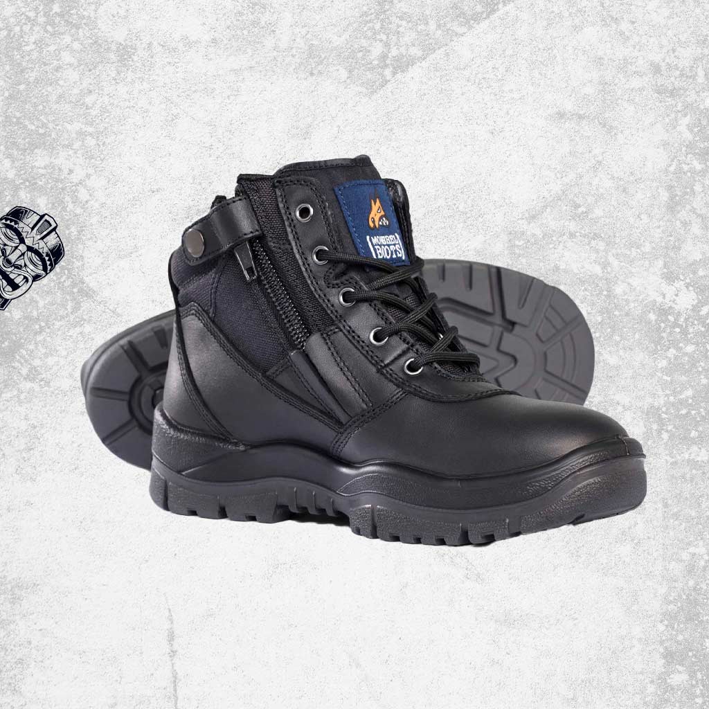 Mongrel 461020 - ZipSider Boot with Scuff Cap - Black