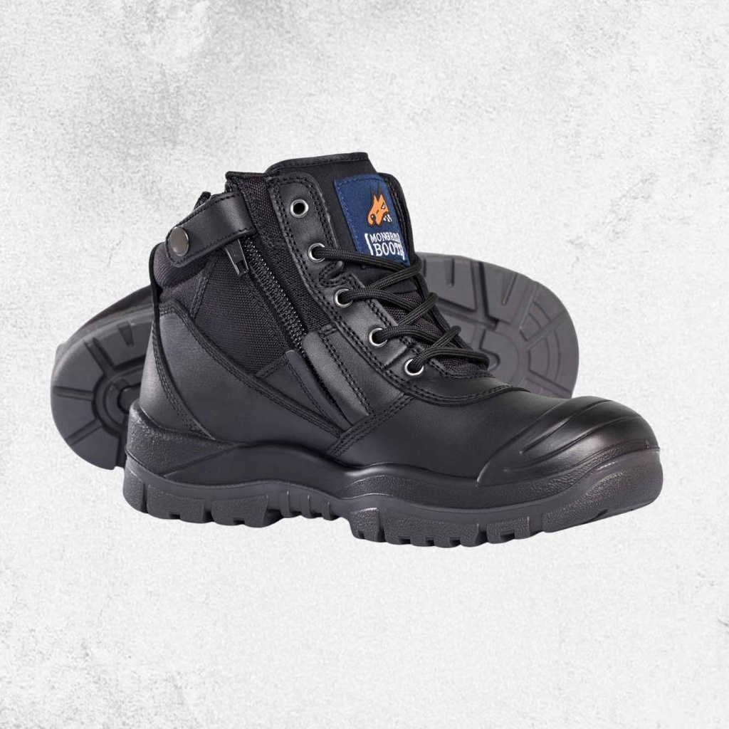 Mongrel 461020 - ZipSider Boot with Scuff Cap - Black